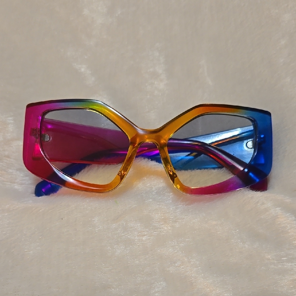 Bold Multicolor Geometric Sunglasses